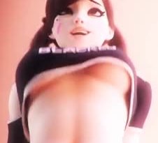 D.va BLACKED cowgirl