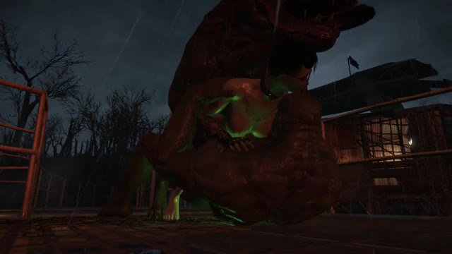 Eve’s mutant hound threesome.