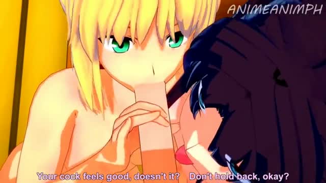 Fate Stay Night – Saber and Rin Tohsaka