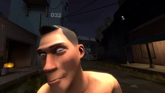 Female scout kicks scout in the balls