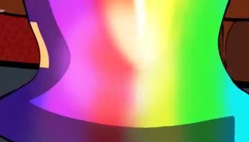 Femboy Flareon taking a rainbow dildo