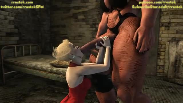 Final Fantasy Scarlet getting throat fucked by Demoness
