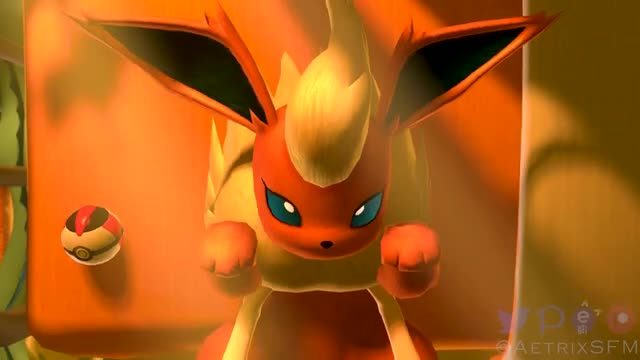 Flareon Cocksleeve Breeding [Aetrix][4K]