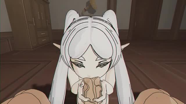 Frieren wants a deepthroat [ animation test ]