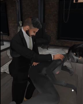 Fuck the fur : a very bad wolf (secondlife)