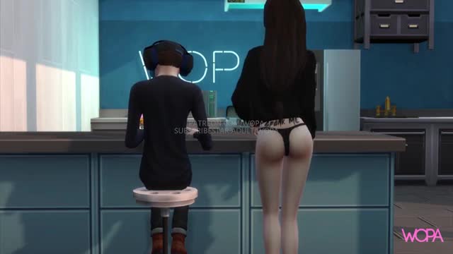 Fucking best friend’s girlfriend while he works on the computer – Fucked Front Husband