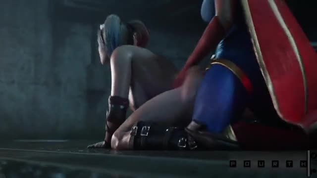 Futa Supergirl fucks Harley Quinn
