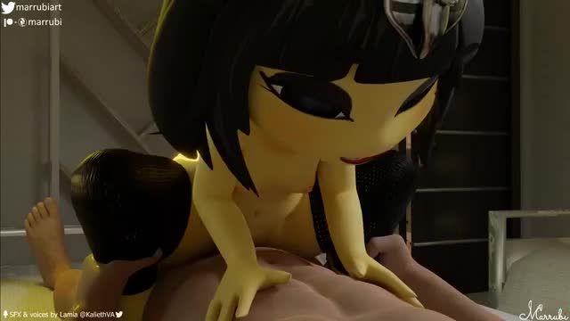 Goth Ankha Riding Cock
