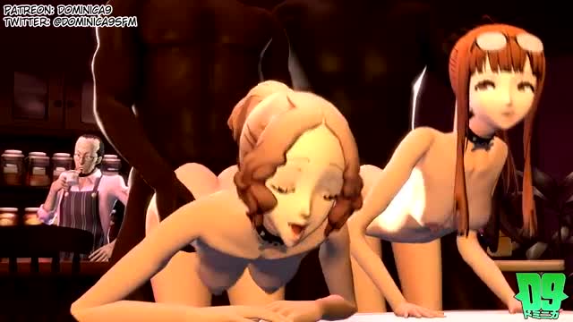 Haru and Futaba Blacked at Leblanc