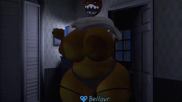 Hyper toy chica boob flashing