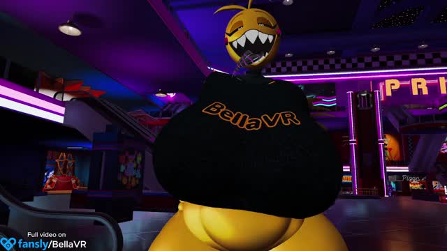Hyper toy chica breast flash