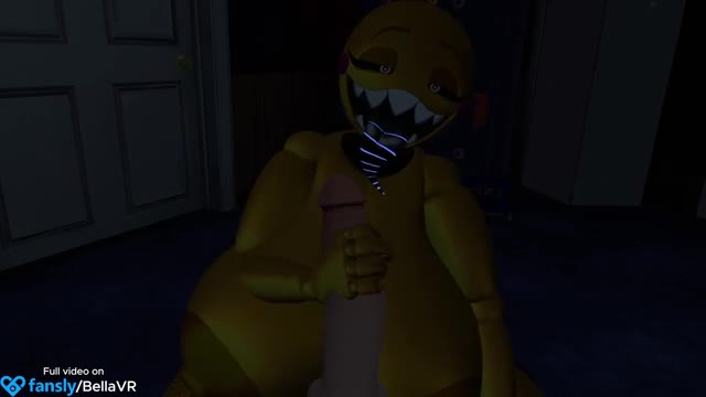 Hyper toy chica handjob