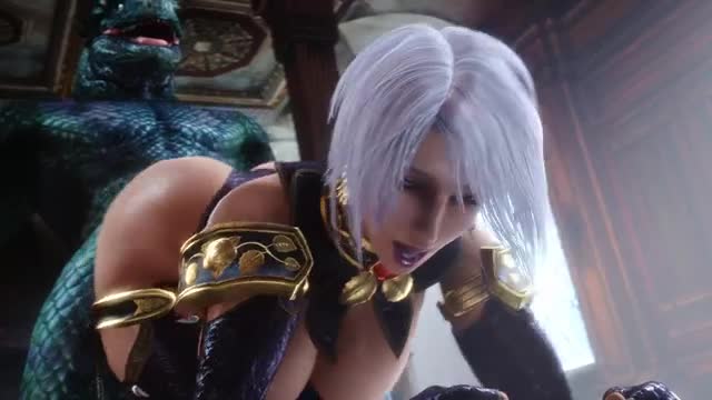 Ivy Gives Big Backshots to Lizardman [C] (noname55)