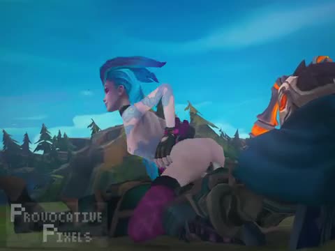 Jinx ganking the mid-lane !