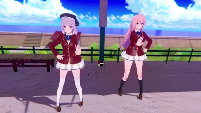【KKS／MMD】【Caramelldansen】坂柳有栖 一之瀬帆波 【ようこそ実力至上主義の教室へ】