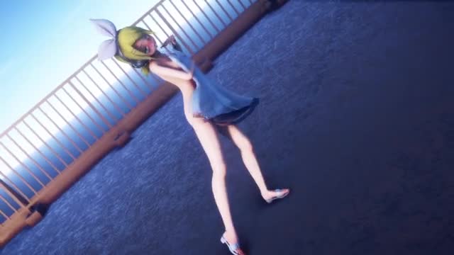 Kagamine Rin Naked Dance – DEEP BLUE TOWN