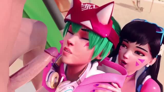 Kiriko And D.va At The Beach [White][Red404][4K]