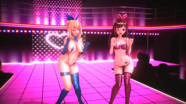 Kizuna AI & Mirai Akari "sexuafaction dance"