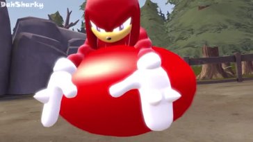 Knuckles popping balloons
