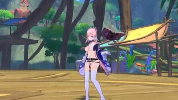 Kokomi Testing Out The Brand New Automated Dildo