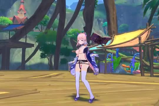 Kokomi Testing Out The Brand New Automated Dildo