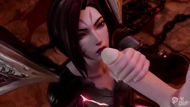 LOL Hentai Kaisa Full Animation Threesome Hard Sex 3D Porn Red Armor Lights