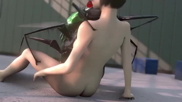 Lakeside House: Glasses JK Girl Impregnated by Giant Fly (Pubes Version)