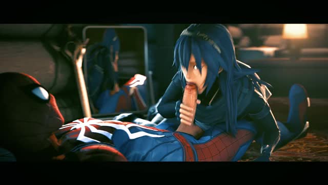 Lucina sucking Spider-Man