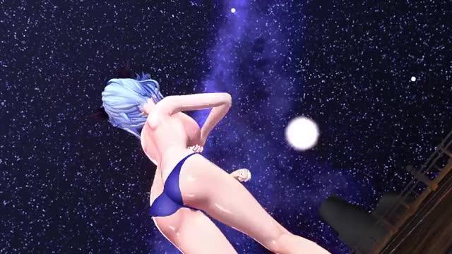 【MMD】甘雨 Ganyu／DEEP BLUE TOWNへおいでよ