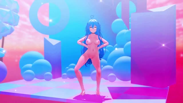 【MMD R18 HOLOLIVE/4K】 Yukihana Lamy (雪花ラミィ)  ~ 《Gigi D’Agostino》 ~《Bla Bla Bla》