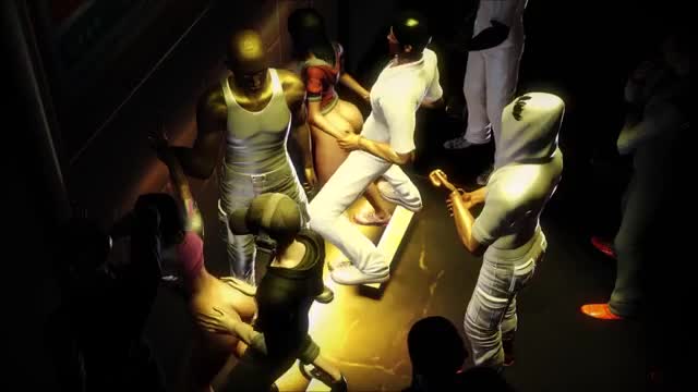 Mafia Group Sex with 2 Girls