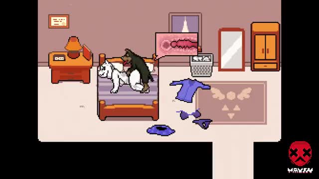 Male Feral Canine Doberman Dog x Toriel [Mayin]
