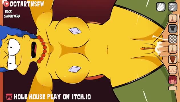 Marge Simpsons Bent Over Dripping Creampie – Hole House