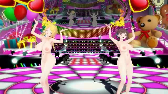 Meguru & Chiyoko Big Breasts SEX Dance Hall