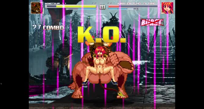 Minotaur vs kung fu girl