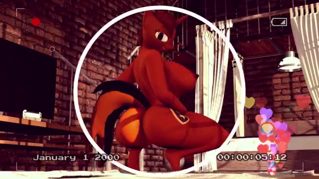 Mlp oc Dylina twerking while squatting