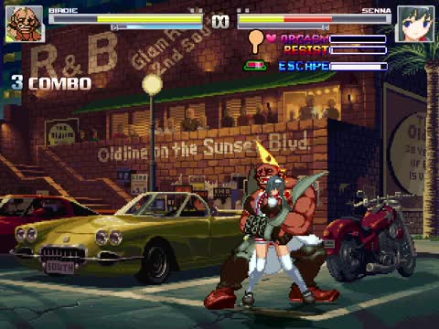 (Mugen ryona)Birdie VS senna test
