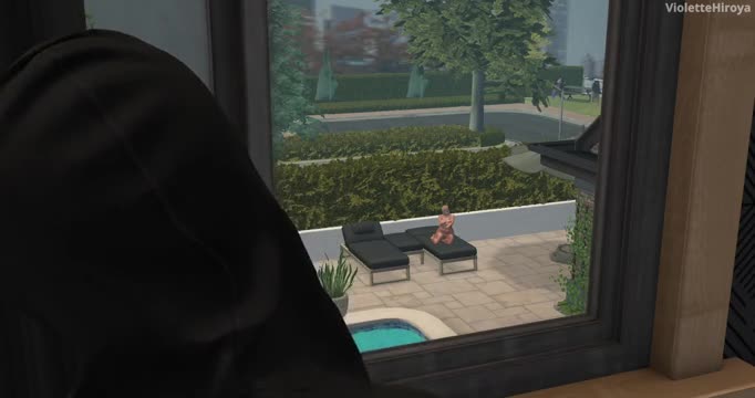 My neighbor bimbo and her stepson well mounted at the pool