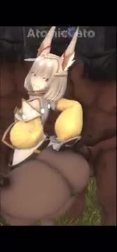 Nia rubbing her ass on some cock
