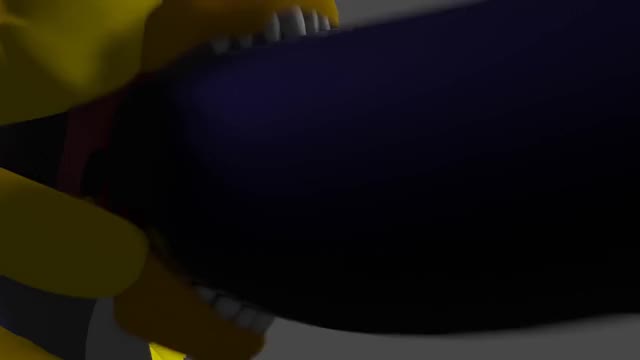Nightmare chica Deep throat nightmare.(liquid test)