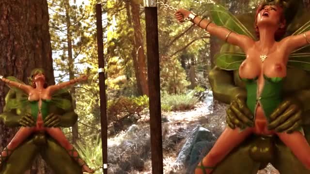 Orcs Screw Captured Girls In The Forest