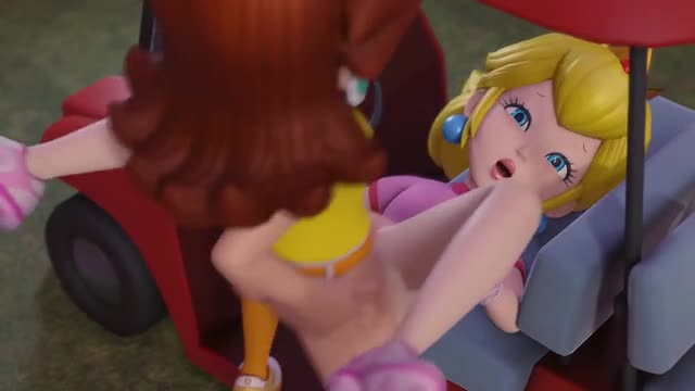 Peach Bets Her Pussy While Golfing (Clothed)[HipMinky]