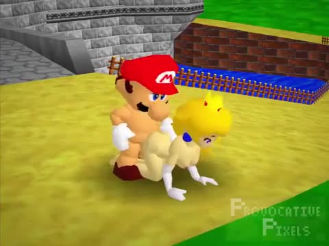 Peach Rewarding Mario [ProvocativePixels]