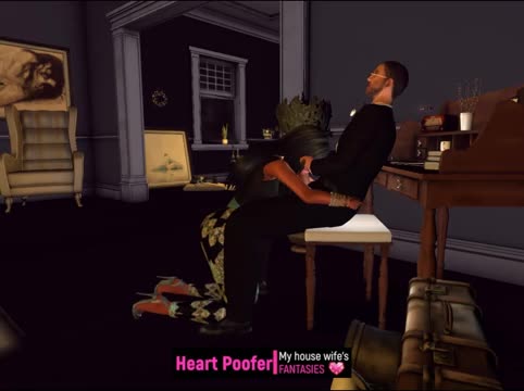 Pleasing my man at my desk…