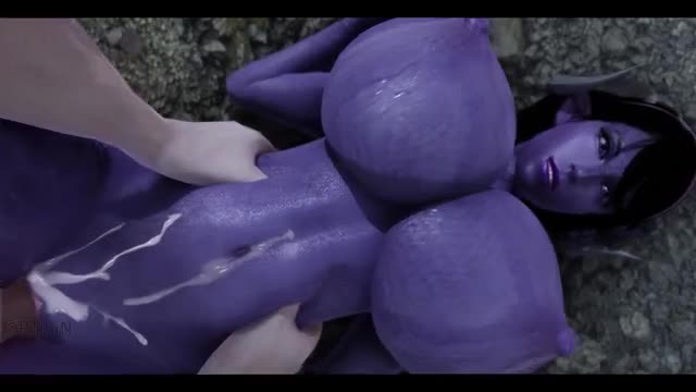 Purple Sexy Dragon Girl And Dragonborn Big Dick
