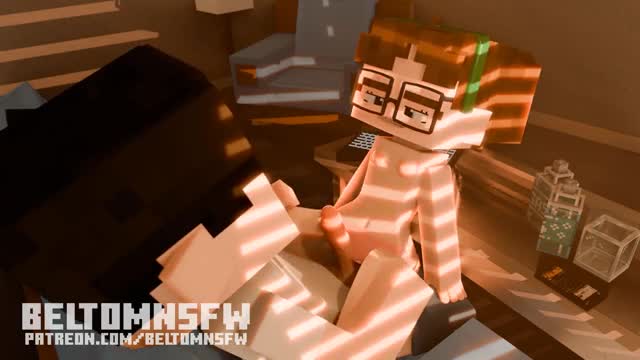Pussy rubbing Minecraft Animation (BeltomNSFW)