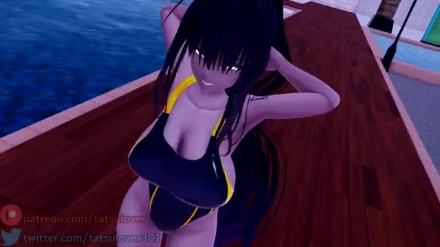 【R-18 MMD】Boom Kitty – Bass Knight – Karin Kakudate