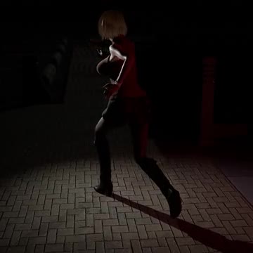 RE4 Ashley Running – Turntable – Clothed (4K)