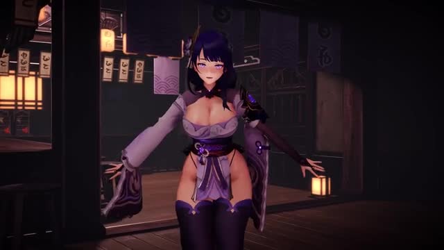 Raiden Shogun Miniskirt 4K