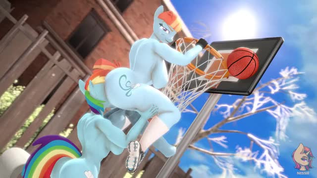 Rainbow Eating Mom’s Ass On The Court